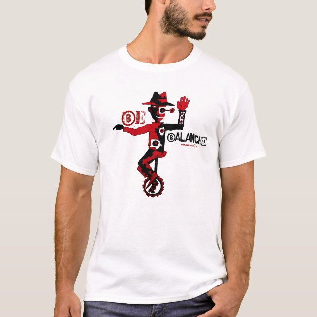 Camiseta Seja palhaço legal equilibrado no t-shirt do (Frente)