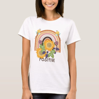 Camiseta Seja positivo - Inspirativo e bonito