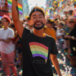 Camiseta Seja qual for o sabor do arco-íris personalizado