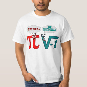 Camiseta Seja racional obtêm real, obtêm real seja racion
