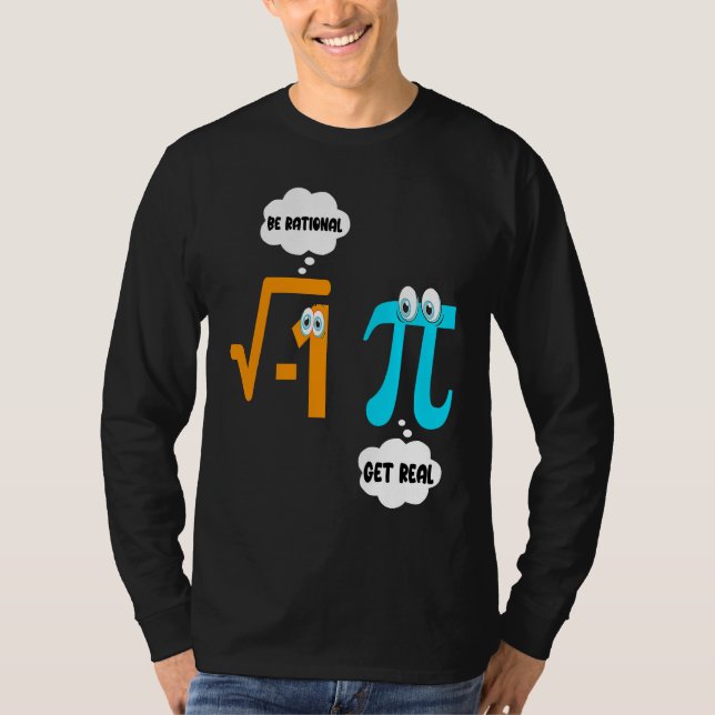 Camiseta Seja Racional Seja Real Matemática  Aluno Professo (Frente)