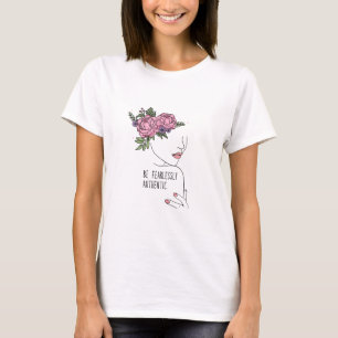 Camiseta Seja Rosas sem medo