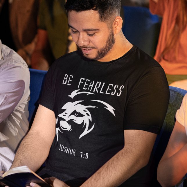 Camiseta Seja sem medo, Christian Faith Joshua 1:9 (Criador carregado)