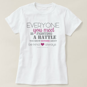 Camiseta Seja sempre gentil (rosa)