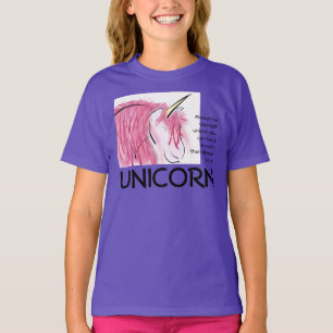 Camiseta Seja sempre você mesmo meninas de 3/4 de T