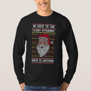 Camiseta Seja Simpático com o Comissário de Bordo o Papai N