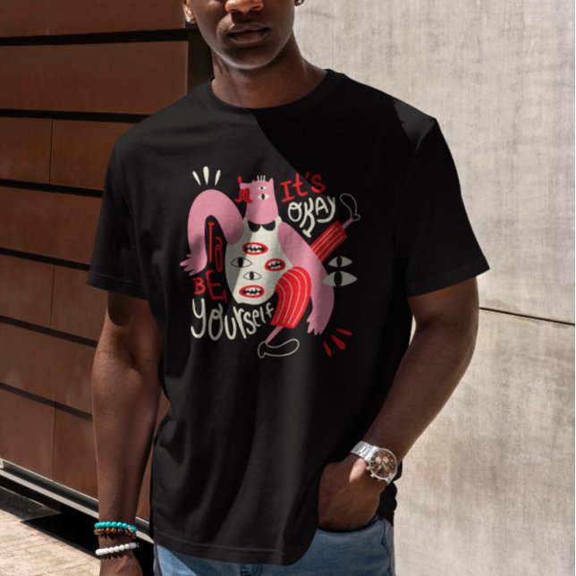 Camiseta Seja sua criatura Abstrato (Criador carregado)