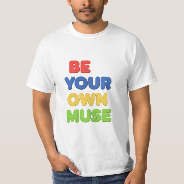 Camiseta Seja sua própria Musa (Frente)