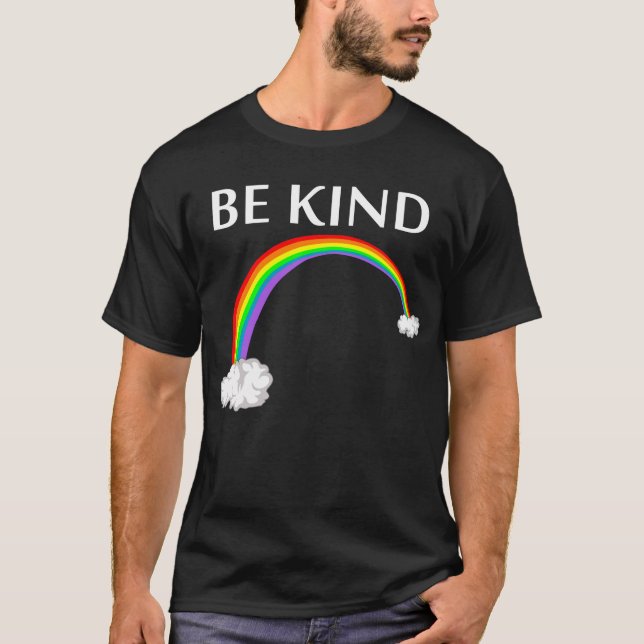 Camiseta seja tipo arco-íris (Frente)