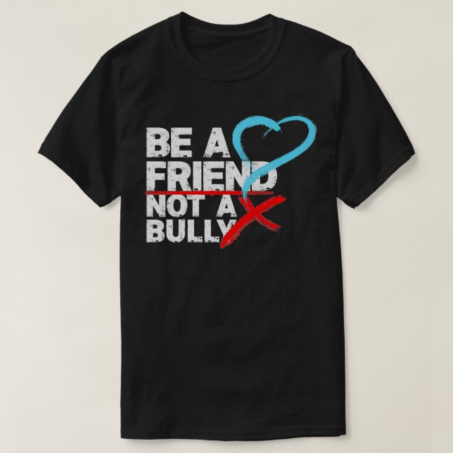 Camiseta Seja um amigo, não seja um alvo de bullying (Frente do Design)