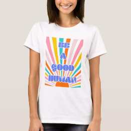Camiseta Seja um bom humano - Rainbow Sun