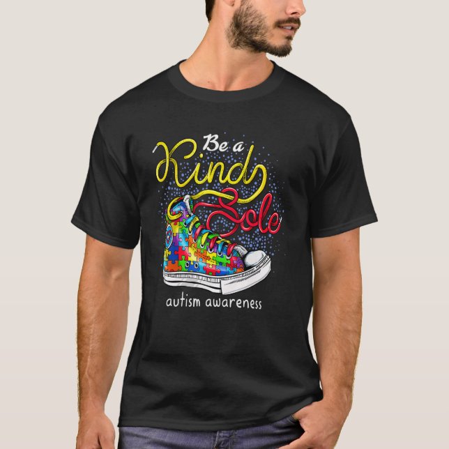 Camiseta Seja Um Calçado De Autismo De Consciência Quebra-c (Frente)