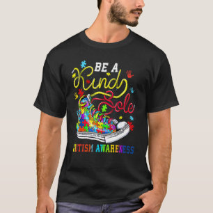Camiseta Seja Um Calçado de Puzzle de Conscientização do Au