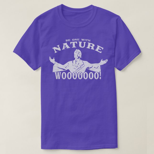 Camiseta Seja um com a Natureza (Frente do Design)