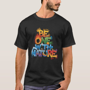 Camiseta Seja Um Com a Natureza – Tipografia Elemental Colo