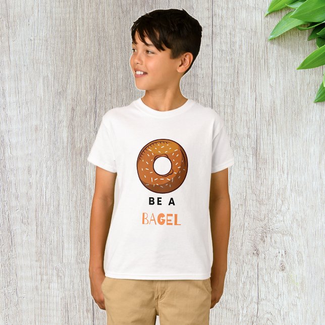 Camiseta Seja um Design do Lover Bagel Funny Comida (Criador carregado)