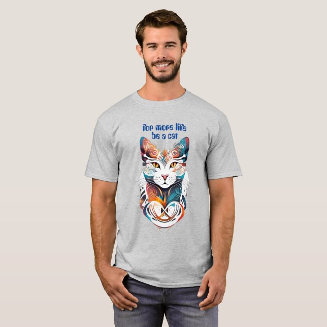 Camiseta Seja um gato (Frente Completa)