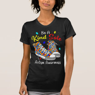 Camiseta Seja Um Pouco Autista Consciência Arco-Íris Trendê