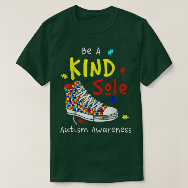 Camiseta Seja Um Pouco Autista Consciência Arco-Íris Trendê (Frente do Design)