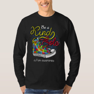 Camiseta Seja Um Pouco Autista Consciência Arco-Íris Trendê