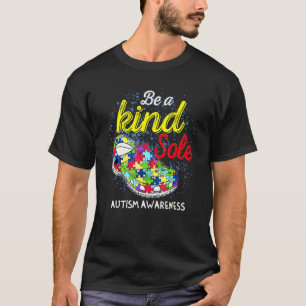 Camiseta Seja Um Pouco Autista Consciência Arco-Íris Trendê