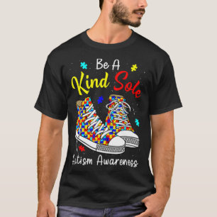 Camiseta Seja Um Pouco Autista Consciência Arco-Íris Trendê