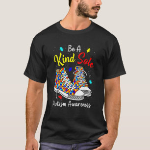 Camiseta Seja Um Pouco Autista Consciência Arco-Íris Trendê
