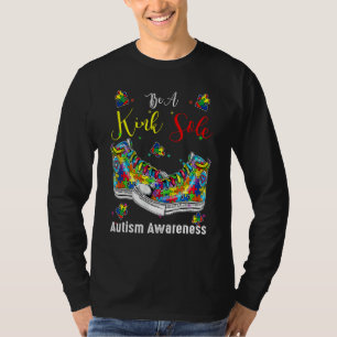 Camiseta Seja Um Pouco Autista Consciência Arco-Íris Trendê