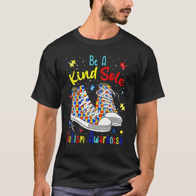 Camiseta Seja Um Pouco Autista Consciência Inspiradora Cota (Frente)
