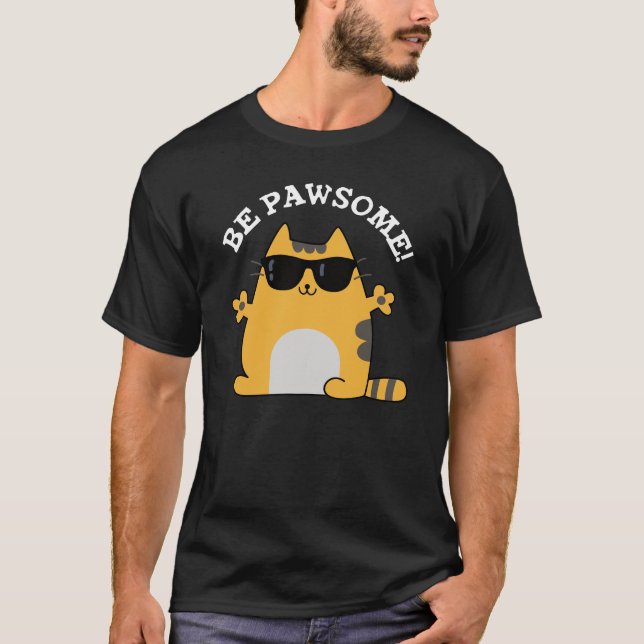Camiseta Seja um pouco engraçado, Gato Espantoso, Gato Escu (Frente)