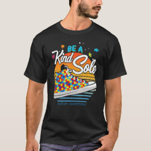 Camiseta Seja Um Pouco Sólido Autismo Sensibilização Calçad