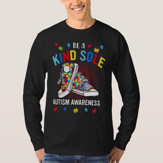 Camiseta Seja Um Quebra-cabeça de Consciência do Autismo Bo (Frente)