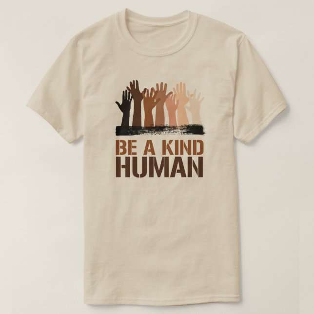 Camiseta Seja um ser humano (Frente do Design)