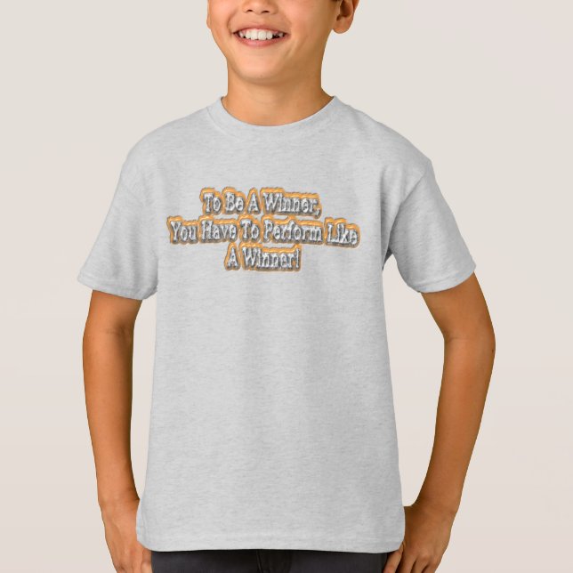 Camiseta "Seja Um Vencedor" Design. Comprar Agora (Frente)
