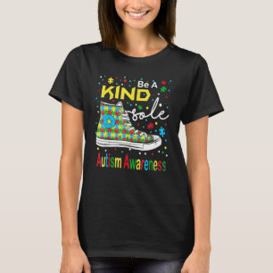 Camiseta Seja Uma Alma Gentil Seja Gentil Sapatos de Puzzle