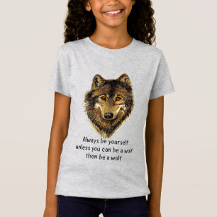 Camiseta Seja uma Arte de Aquarela de Wolf