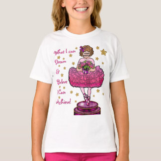 Camiseta Seja uma Ballerina (loira)