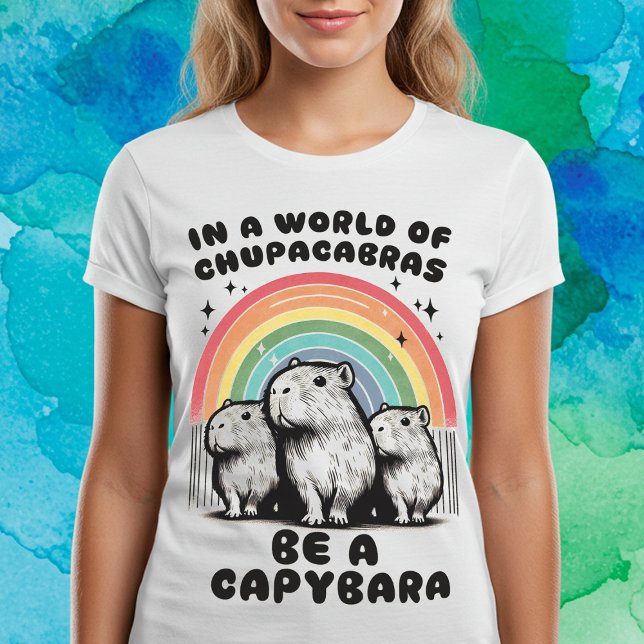Camiseta Seja uma Capybara (Criador carregado)