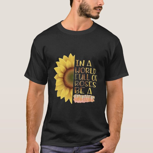 Camiseta Seja Uma Citação De Girassol (Frente)