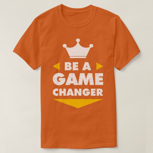 Camiseta Seja Uma Inspiração Positiva De Motivação De Jogo (Frente do Design)