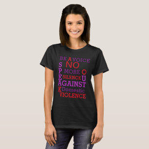CAMISETA SEJA UMA VOZ - T-SHIRT DA CONSCIÊNCIA DA VIOLÊNCIA