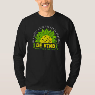 Camiseta Seja verde Fita Sunflower Mental Health Aware