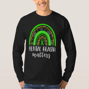 Camiseta Seja verde Fita Sunflower Mental Health Aware
