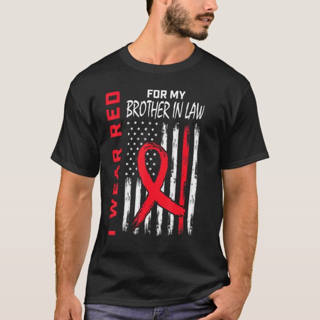 Camiseta Seja Vermelho Irmão Em Direito Sensibilização Para (Frente)