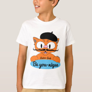 Camiseta Seja você-exclusivo (seja único) Cartoon Gato de