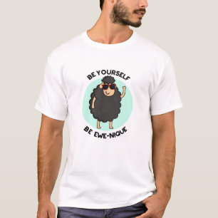 Camiseta Seja Você Mesma, Ewenique Engraçada Ovelha.