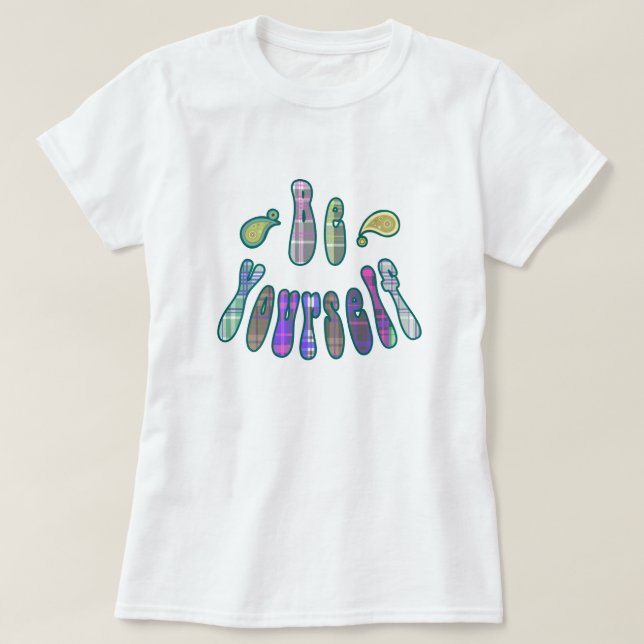 Camiseta Seja você mesmo (Frente do Design)