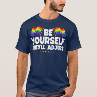 Camiseta Seja você mesmo, eles ajustarão o mês do orgulho L