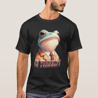 Camiseta seja você mesmo, sapo