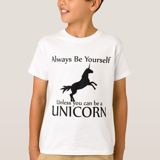 Camiseta Seja você mesmo Unicórnio (Frente)